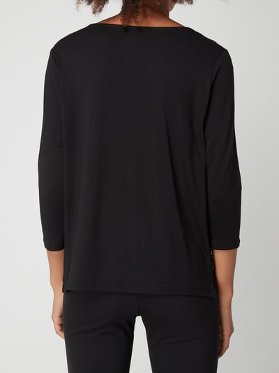 Betty Barclay Shirt met voorkant van chiffon Zwart - 5