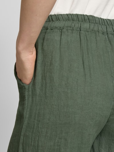ZABAIONE Leinenhose mit Eingrifftaschen Khaki 3