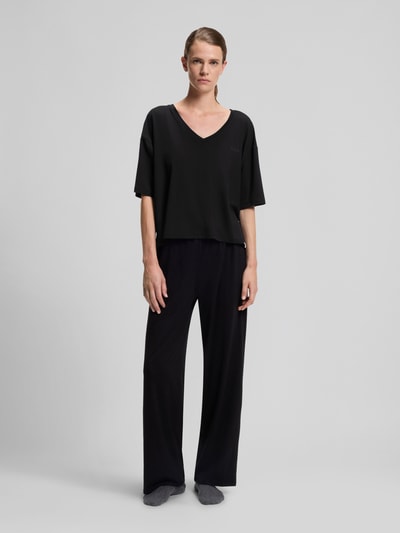 BOSS Relaxed Fit Pyjama-Hose aus Lyocell-Mix Black 1
