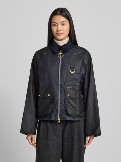 Barbour Regular Fit Wachsjacke aus reiner Baumwolle Modell 'KEARTON' Dunkelblau 4