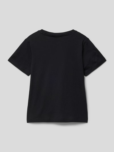 CHAMPION T-Shirt mit Label-Print Black 3