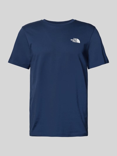 The North Face T-Shirt mit Label-Print Modell 'Simple Dome' Dunkelblau 1