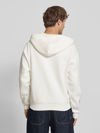 REVIEW Regular Fit Sweatjacke mit Känguru-Tasche Offwhite 5