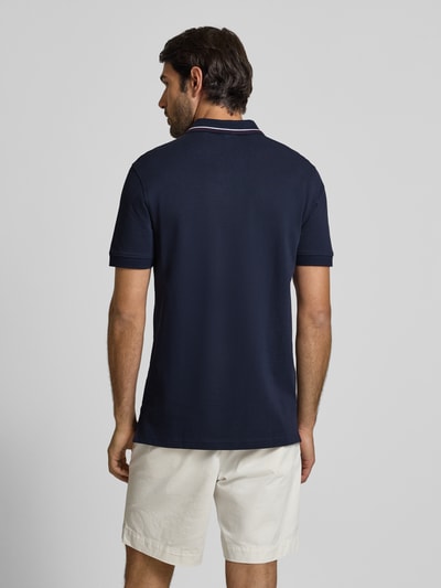 Christian Berg Men Regular fit poloshirt met ritssluiting Marineblauw - 5