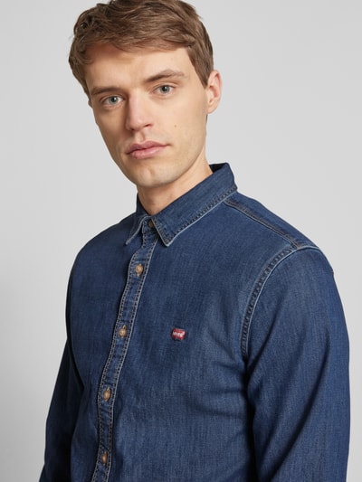 Levi's® Freizeithemd mit Label-Stitching Jeansblau 3