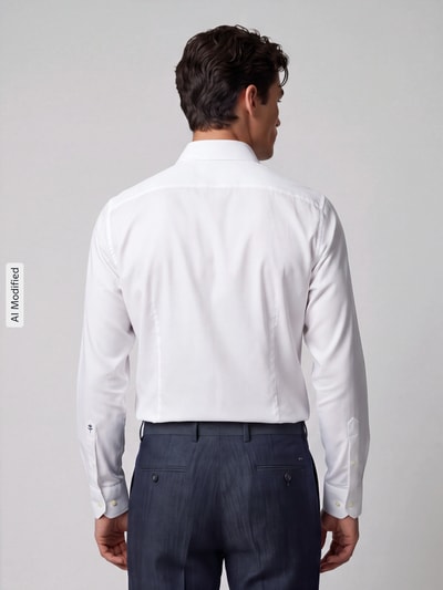 Seidensticker Koszula o kroju slim fit z czystej bawełny model 'New Kent' Biały 5