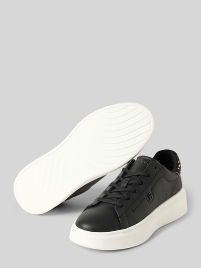 Tommy Hilfiger Lage sneakers van echt nappaleer Zwart - 4