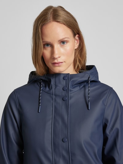 Vero Moda Functioneel jack met capuchon, model 'MALOU' Marineblauw - 3