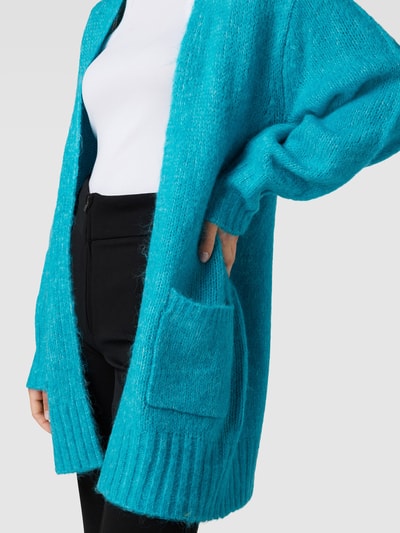 Kaffe Cardigan met steekzakken, model 'Alioma' Turquoise gemêleerd - 3