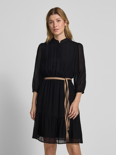 Christian Berg Woman Selection Knielanges Kleid aus Viskose-Mix Black 4