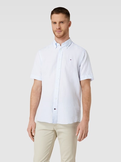 Tommy Hilfiger Regular fit zakelijk overhemd met button-downkraag Bleu - 4