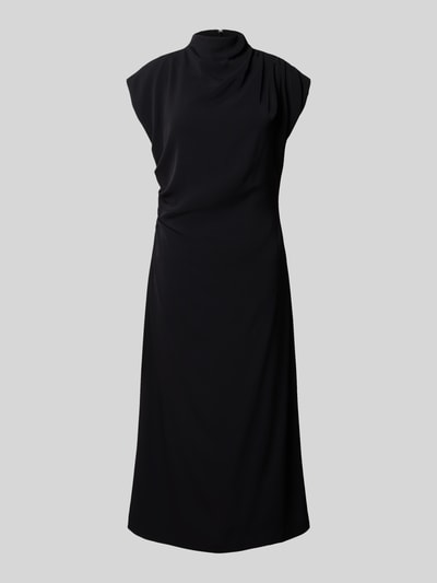 Jake*s Collection Midikleid mit Stehkragen Black 2