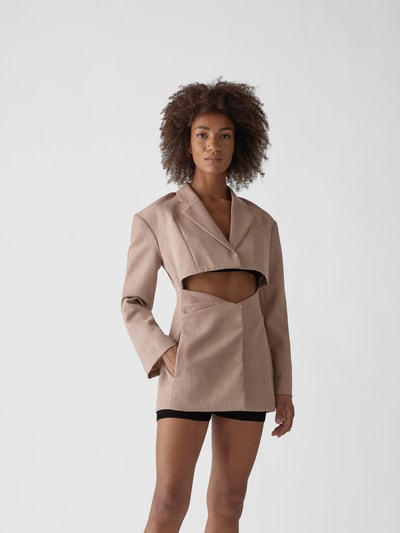 Jacquemus Blazer mit Cut Out Beige 4