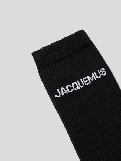 Jacquemus Socken mit Label-Print Schwarz 2