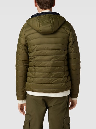 Blend Steppjacke mit Label-Patch Modell 'Romsey' Olivgrün 5