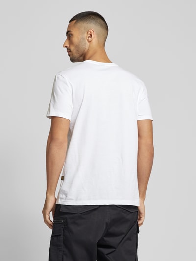 G-Star Raw T-shirt met labelprint, model 'Base' Wit - 5