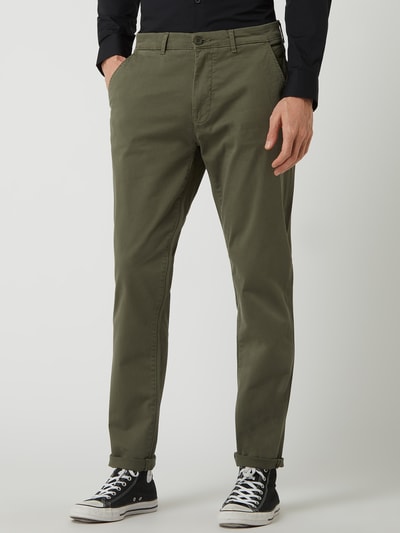 Casual Friday Chino mit Stretch-Anteil Modell 'Viggo' Oliv 4