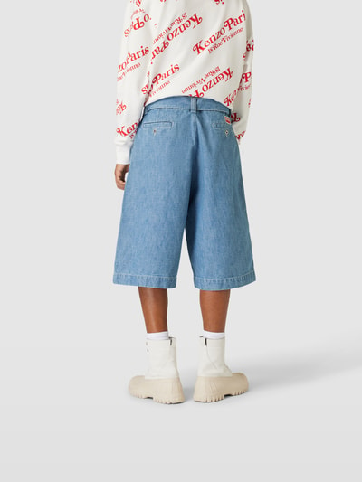 Kenzo Jeansshorts mit Taillengürtel Jeansblau 5