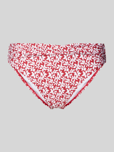 Esprit Bikini-Hose mit floralem Allover-Print Modell 'CALUSA' Rot Melange 1