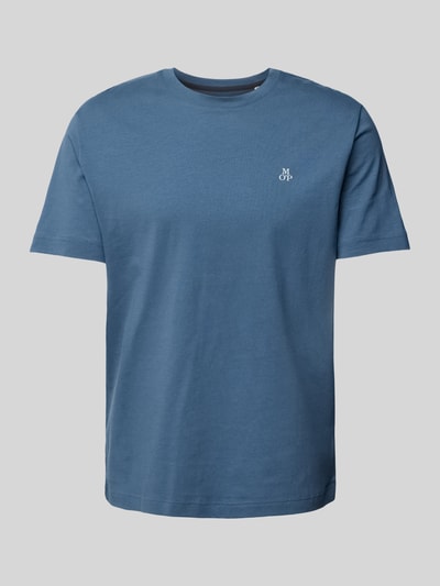 Marc O'Polo Regular Fit T-Shirt aus reiner Baumwolle Blau 2