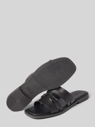 Tamaris Slippers met blokhak Zwart - 4