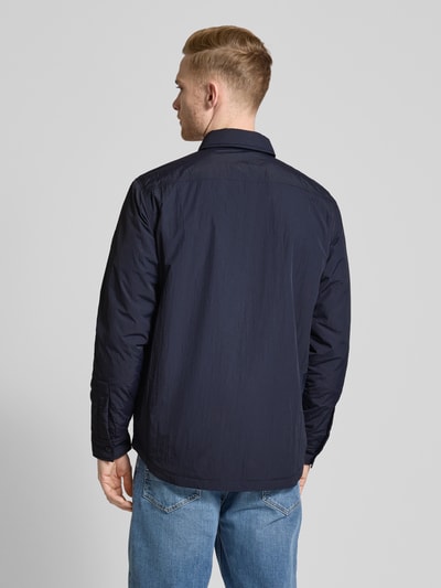 BOSS Orange Regular fit overhemdjack met borstzakken, model 'Locky' Donkerblauw - 5