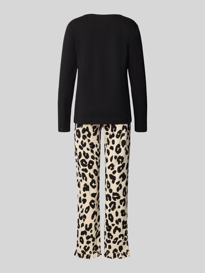 Productfoto, Pyjama-Set uit puur katoen Model 'Schmusekatze' van LOUIS & LOUISA, regular fit, ronde hals, met lange mouwen, sierstrik