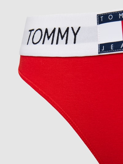 TOMMY HILFIGER String mit elastischem Logo-Bund Modell 'HERITAGE' Rot 2