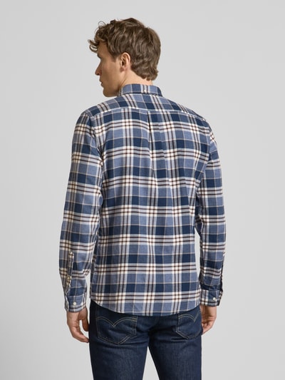 Barbour Tailored Fit Freizeithemd mit Button-Down-Kragen Modell 'Fallbay' Marine 5