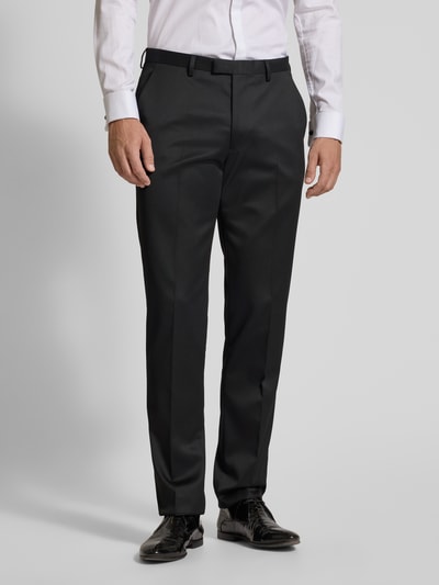 MCNEAL Regular fit stoffen broek van satijn Zwart - 4