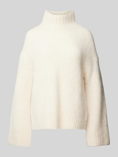 Selected Femme Gebreide pullover met opstaande kraag, model 'GABELLA' Offwhite - 2