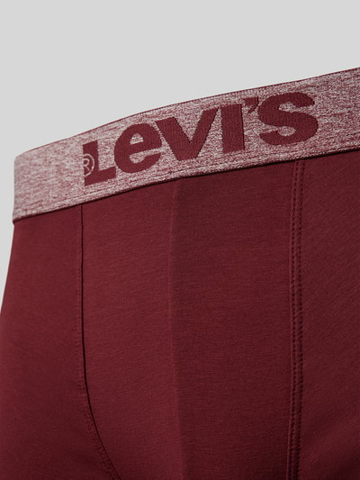 Levi's® Boxershort met elastische logo in band in een set van 2 stuks Bordeaux - 2