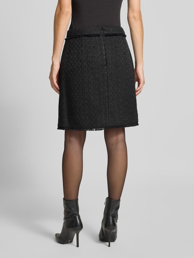 Marc Cain Spódnica mini z imitacji bouclé Czarny 5