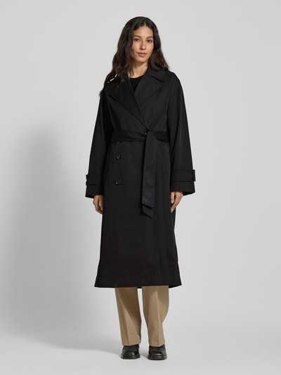 Mango Trenchcoat mit Bindegürtel Modell 'ANGELA' Black 4