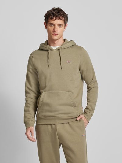 Dickies Hoodie mit Label-Patch Modell 'OAKPORT' Khaki 4