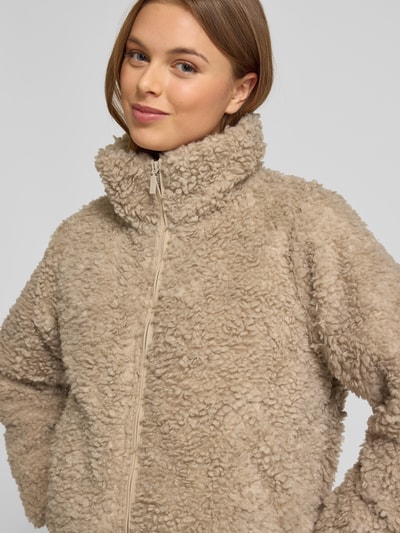 Mazine Teddyjacke mit Stehkragen und Reißverschluss Beige 3