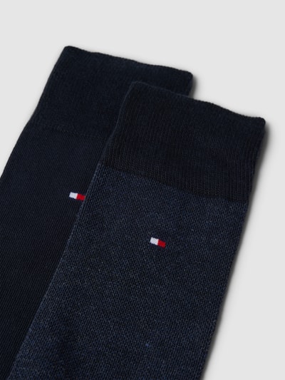 Tommy Hilfiger Socken mit Label-Details im 2er-Pack Modell 'Birdeye' Marine 2