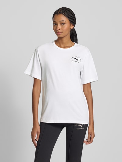 PUMA T-shirt met labelstitching Wit - 4