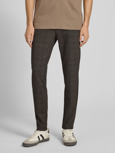 Only & Sons Slim Fit Chino aus Viskose-Mix Modell 'MARK' Dunkelgrau 4