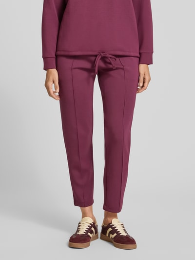 Christian Berg Woman Sweatpants mit elastischem Bund und Tunnelzug Kirsche 4
