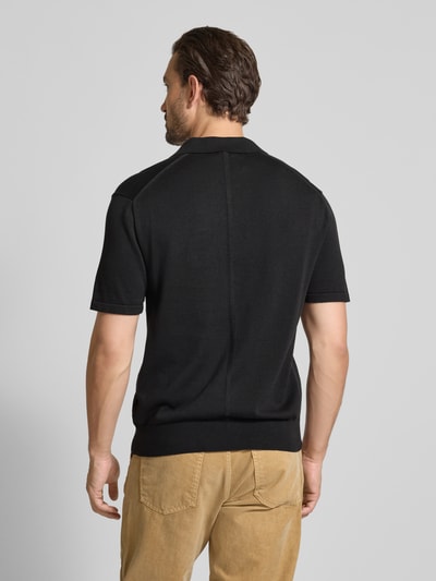 CK Calvin Klein Regular Fit Poloshirt mit Logo-Stitching Modell 'SUPIMA' Black 5