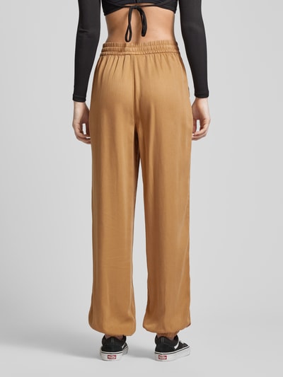 Only Stoffen broek met elastische band, model 'KENYA' Camel - 5