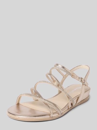 Tamaris Sandalen mit Ziersteinbesatz Gold 1