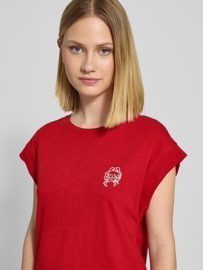 s.Oliver RED LABEL Relaxed Fit T-Shirt aus reiner Baumwolle Rot 3
