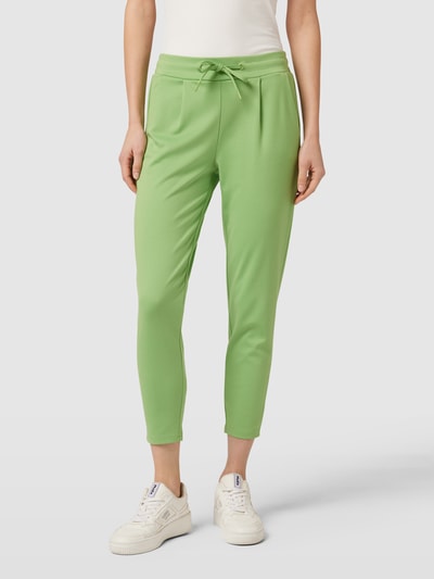 ICHI Stoffen broek met steekzakken Groen - 4