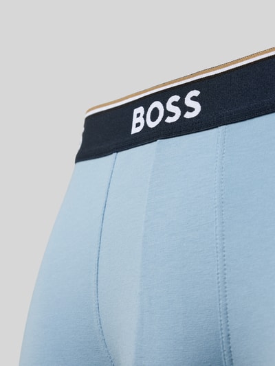 BOSS Obcisłe bokserki o kroju regular fit z mieszanki bawełny i elastanu w zestawie 3 szt. Jasnoniebieski 2