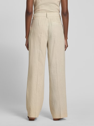 mbyM Stoffen broek met achterzak, model 'Cristiana' Beige - 5