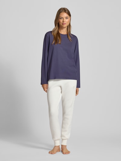 Schiesser Longsleeve met ronde hals Blauw - 1