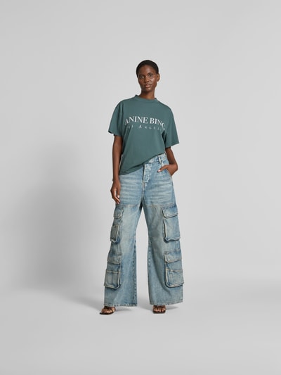 Diesel Wide Fit Jeans mit Lyocell-Anteil Hellblau 1