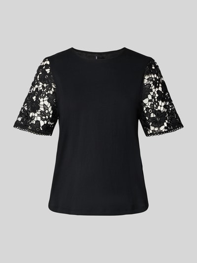 Vero Moda T-shirt o kroju regular fit z czystej bawełny model ‘PANNA’ Czarny 2